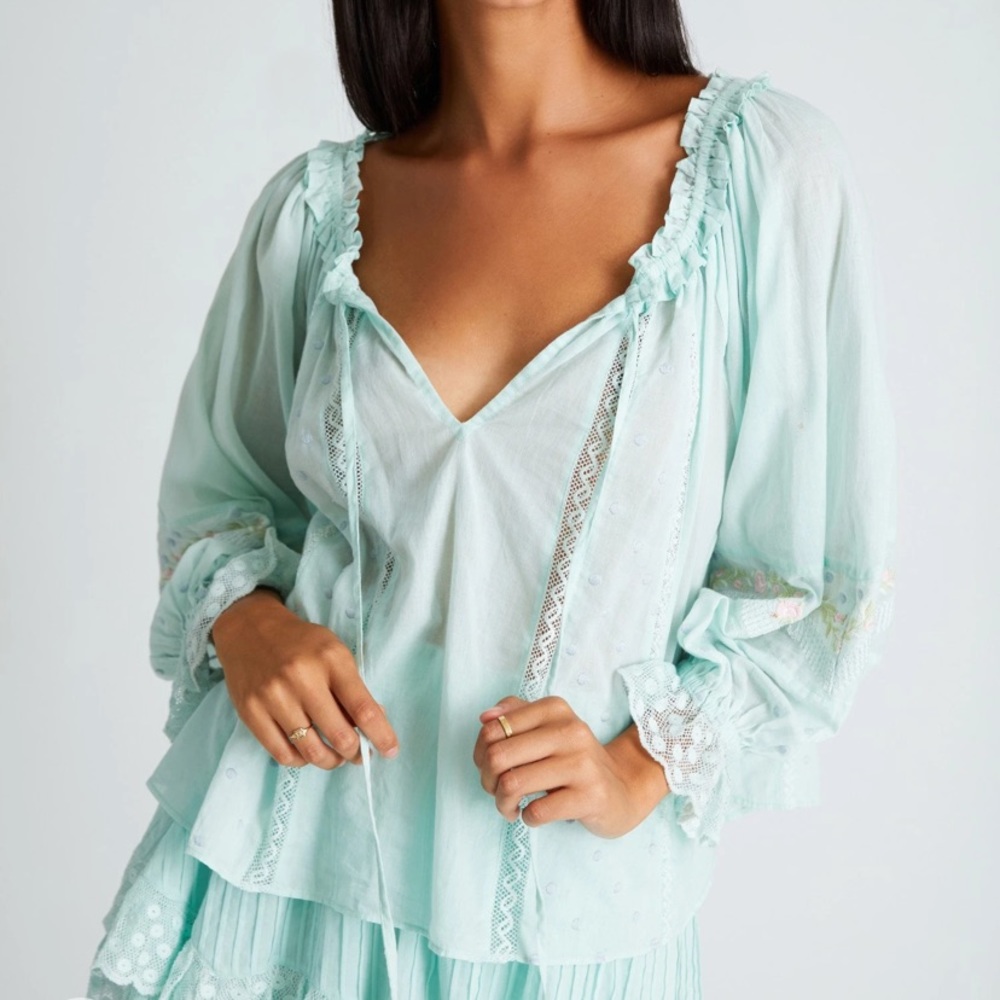 NWT LoveShackFancy Odina Top